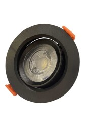 ACK AD01-00511 5W Siyah Kasa Led Spot Lamba Ilık Beyaz (4000K) - 1