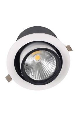 ACK AD36-00600 30W Beyaz Kasa Osram Cob Salyangoz Led Spot Günışığı (3000K) - 1