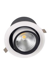 ACK AD36-00610 30W Beyaz Kasa Osram Cob Salyangoz Led Spot Ilık Beyaz (4000K) - 1