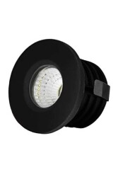 ACK AH06-00111 3W Siyah Kasa Sıva Altı Led Spot Lamba Ilık Beyaz (4000K) - 1