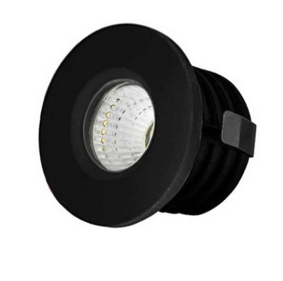 ACK AH06-00161 3 Watt Siyah Kasa LED Spot Armatür Mavi - 1