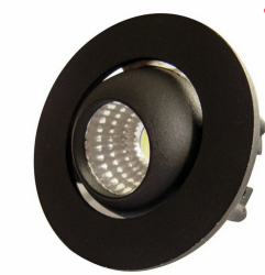 ACK AH06-00361 3W Mavi Sıva Altı LED Spot Armatür Siyah - 1