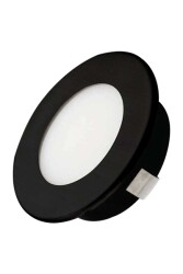 ACK AH07-01230 2.5W Siyah Kasa Sıva Altı Led Spot Lamba Beyaz (6500K) - 1