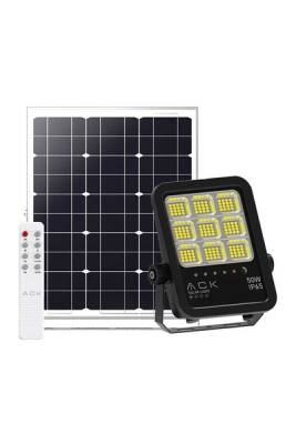 ACK AT66-05092 50W Kumandalı CCT Solar Led Projektör Beyaz (6500K) - 1