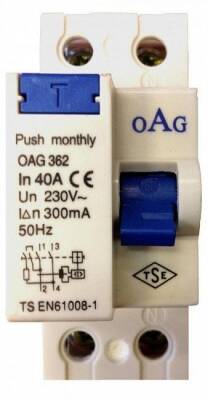 OAG 2X25A 30mA Kaçak Akım Koruma Rölesi OAG362-30225 - 1