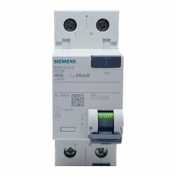 Siemens 2x63A 300mA Kaçak Akım Koruma Rölesi 5SV5616-6 - 1