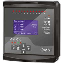 Tense 12 Kademe. Haberleşmeli. SVC Uyumlu Reaktif Güç Kontrol Rölesi RGT-12 (SVC) - 1