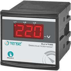 Tense Dijital Seçmeli Voltmetre 72x72mm (1-500V AC) DJ-V72S - 2