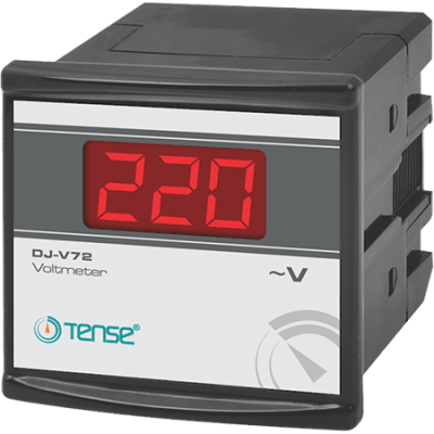 Tense Dijital Voltmetre 72x72mm (1-500V AC) DJ-V72 - 2