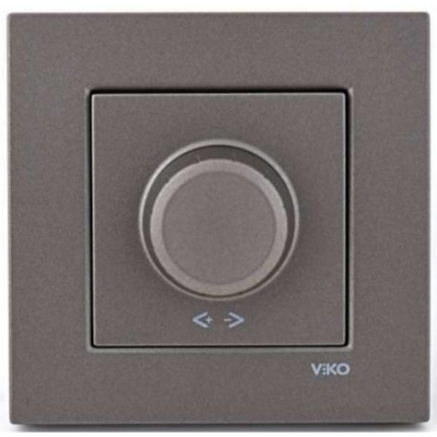 Viko Novella Rotatif Dimmer Antrasit (Çerçevesiz) 92605320 - 2