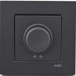 Viko Novella Rotatif Dimmer Gümüş (Çerçevesiz) 92605020 - 2